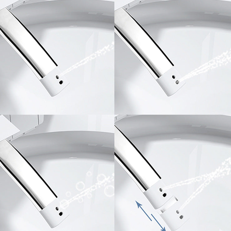 Elongated Smart Bidet White Heated Seat Toilet Bidet17.52" H Clearhalo 'Bathroom Remodel & Bathroom Fixtures' 'Bidets' 'Home Improvement' 'home_improvement' 'home_improvement_bidets' 'Toilets & Bidets' 6648508