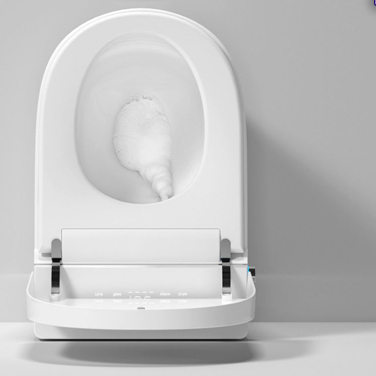 Elongated Smart Bidet White Heated Seat Toilet Bidet17.52" H Clearhalo 'Bathroom Remodel & Bathroom Fixtures' 'Bidets' 'Home Improvement' 'home_improvement' 'home_improvement_bidets' 'Toilets & Bidets' 6648510