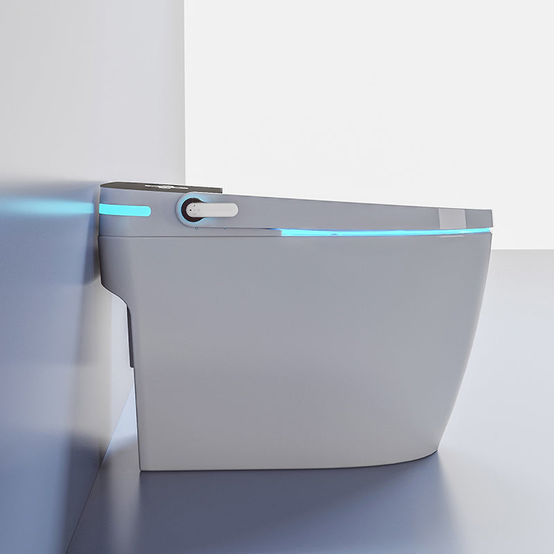 Foot Sensor Contemporary Plastic Bidets White Elongated Smart Toilet Clearhalo 'Bathroom Remodel & Bathroom Fixtures' 'Bidets' 'Home Improvement' 'home_improvement' 'home_improvement_bidets' 'Toilets & Bidets' 6648532