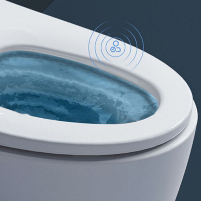 Foot Sensor Contemporary Plastic Bidets White Elongated Smart Toilet Clearhalo 'Bathroom Remodel & Bathroom Fixtures' 'Bidets' 'Home Improvement' 'home_improvement' 'home_improvement_bidets' 'Toilets & Bidets' 6648541