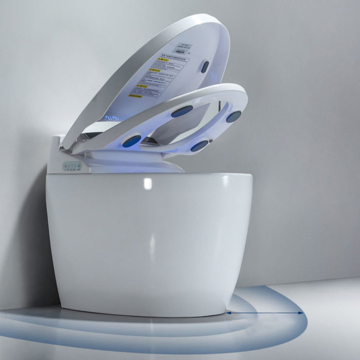 Plastic Bidets Elongated White Contemporary Foot Sensor Smart Toilet Clearhalo 'Bathroom Remodel & Bathroom Fixtures' 'Bidets' 'Home Improvement' 'home_improvement' 'home_improvement_bidets' 'Toilets & Bidets' 6648554