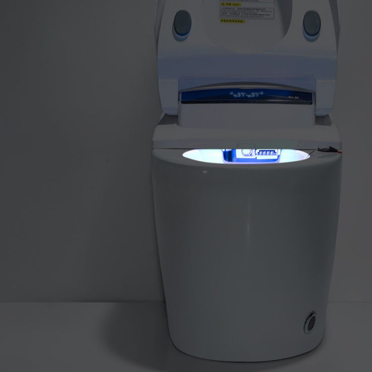 Plastic Bidets Elongated White Contemporary Foot Sensor Smart Toilet Clearhalo 'Bathroom Remodel & Bathroom Fixtures' 'Bidets' 'Home Improvement' 'home_improvement' 'home_improvement_bidets' 'Toilets & Bidets' 6648561
