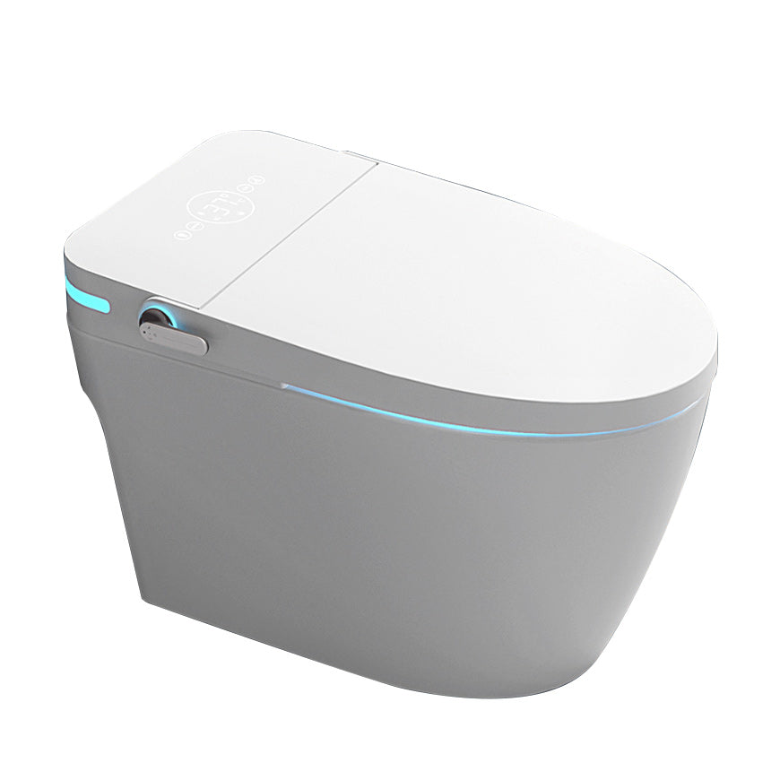 Smart Toilet Elongated Foot Sensor Contemporary Ceramic White Clearhalo 'Bathroom Remodel & Bathroom Fixtures' 'Bidets' 'Home Improvement' 'home_improvement' 'home_improvement_bidets' 'Toilets & Bidets' 6648568