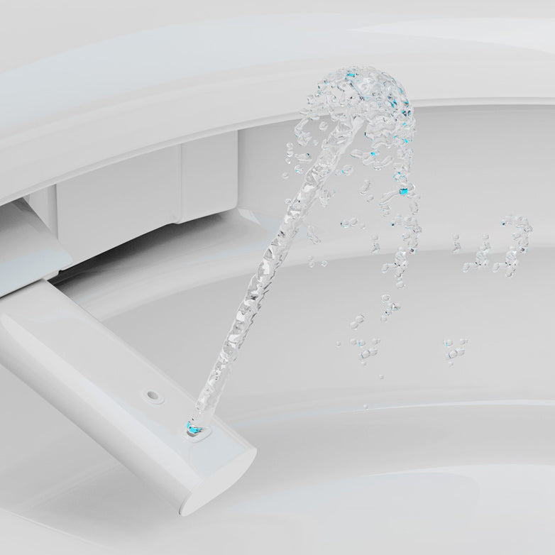 Foot Sensor Contemporary Ceramic White Elongated Smart Toilet Clearhalo 'Bathroom Remodel & Bathroom Fixtures' 'Bidets' 'Home Improvement' 'home_improvement' 'home_improvement_bidets' 'Toilets & Bidets' 6648591