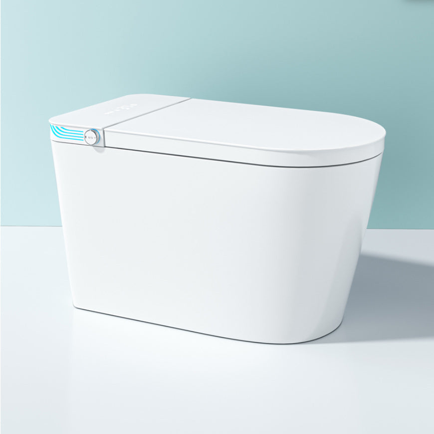 Smart Toilet Elongated White Ceramic Contemporary Foot Sensor Clearhalo 'Bathroom Remodel & Bathroom Fixtures' 'Bidets' 'Home Improvement' 'home_improvement' 'home_improvement_bidets' 'Toilets & Bidets' 6648597