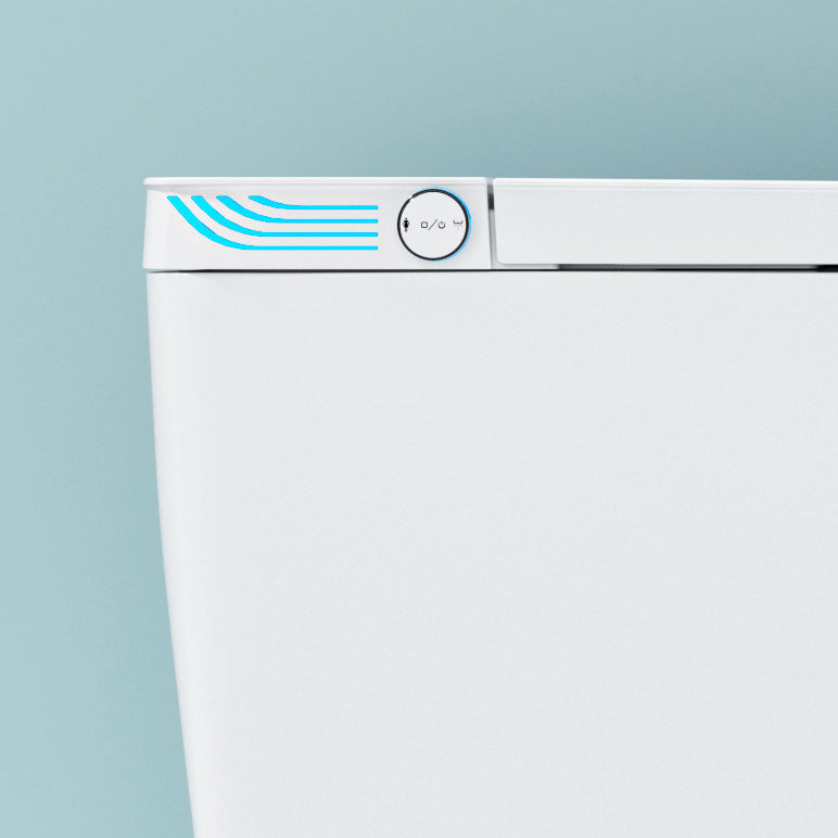 Smart Toilet Elongated White Ceramic Contemporary Foot Sensor Clearhalo 'Bathroom Remodel & Bathroom Fixtures' 'Bidets' 'Home Improvement' 'home_improvement' 'home_improvement_bidets' 'Toilets & Bidets' 6648609