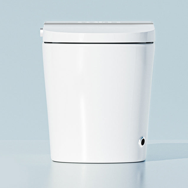 Contemporary Foot Sensor Elongated White Ceramic Smart Toilet Clearhalo 'Bathroom Remodel & Bathroom Fixtures' 'Bidets' 'Home Improvement' 'home_improvement' 'home_improvement_bidets' 'Toilets & Bidets' 6648619
