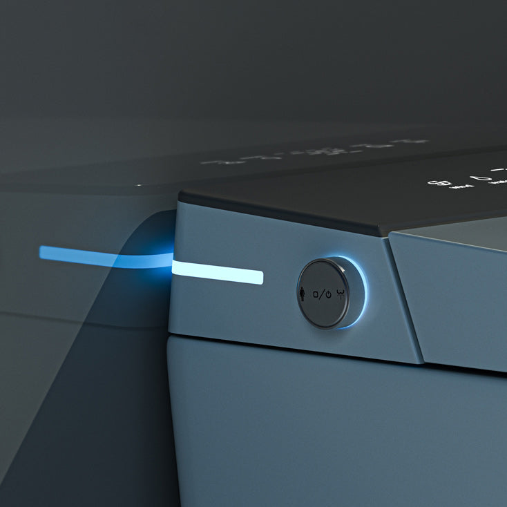 Contemporary Foot Sensor Elongated White Ceramic Smart Toilet Clearhalo 'Bathroom Remodel & Bathroom Fixtures' 'Bidets' 'Home Improvement' 'home_improvement' 'home_improvement_bidets' 'Toilets & Bidets' 6648630