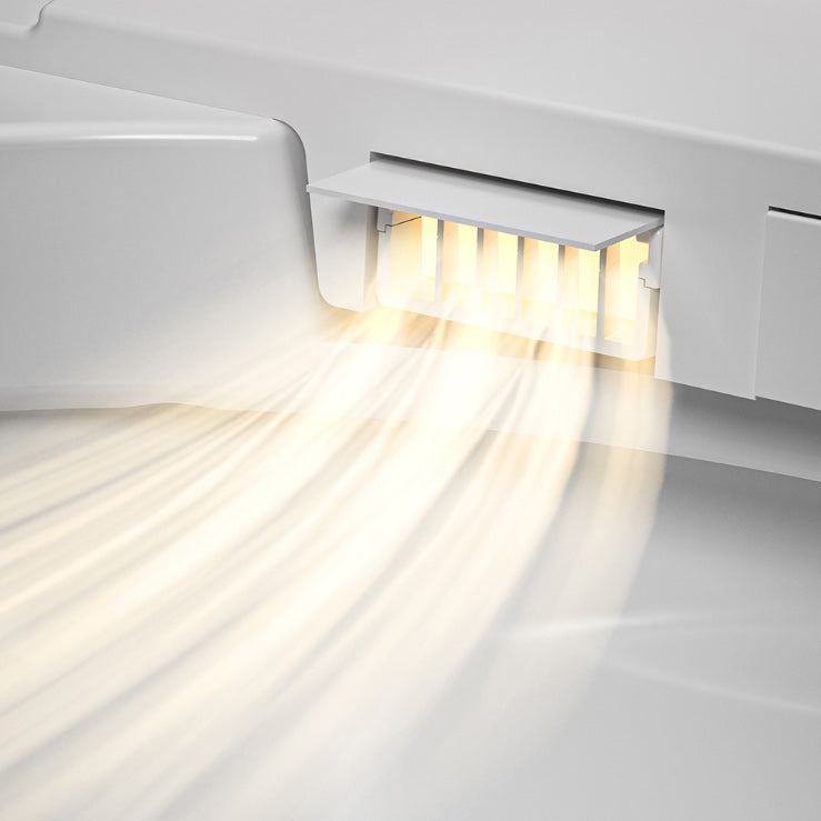 Elongated White Ceramic Contemporary Foot Sensor Smart Toilet Clearhalo 'Bathroom Remodel & Bathroom Fixtures' 'Bidets' 'Home Improvement' 'home_improvement' 'home_improvement_bidets' 'Toilets & Bidets' 6648643