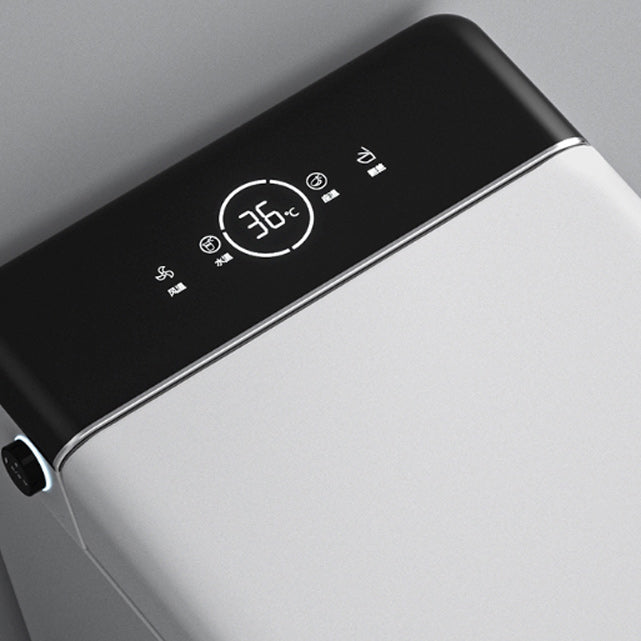 Elongated White Ceramic Contemporary Foot Sensor Smart Toilet Clearhalo 'Bathroom Remodel & Bathroom Fixtures' 'Bidets' 'Home Improvement' 'home_improvement' 'home_improvement_bidets' 'Toilets & Bidets' 6648644