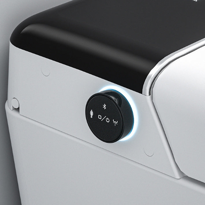 Elongated White Ceramic Contemporary Foot Sensor Smart Toilet Clearhalo 'Bathroom Remodel & Bathroom Fixtures' 'Bidets' 'Home Improvement' 'home_improvement' 'home_improvement_bidets' 'Toilets & Bidets' 6648647