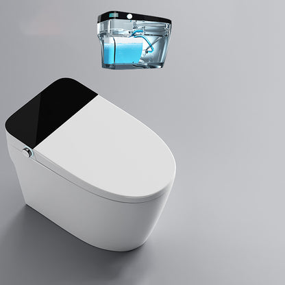 Heated Seat All-in-One Bidet Elongated Stain Resistant Bidet White Manual Flip (Standard) Clearhalo 'Bathroom Remodel & Bathroom Fixtures' 'Bidets' 'Home Improvement' 'home_improvement' 'home_improvement_bidets' 'Toilets & Bidets' 6648654