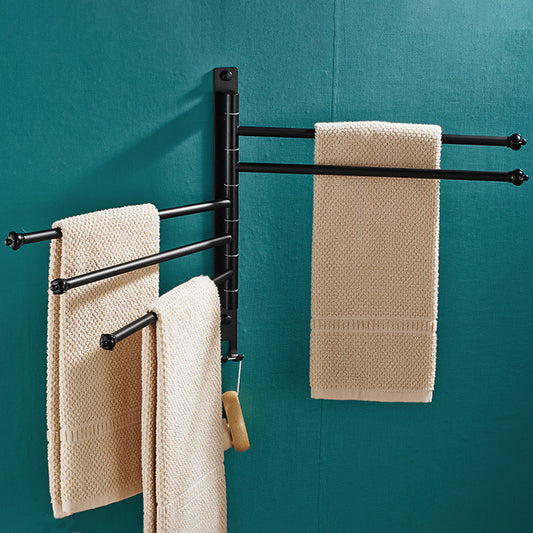 2-Piece Towel Bar in Stainless Steel Modern 13.6" W Bathroom Accessory Set Clearhalo 'Bathroom Hardware Sets' 'Bathroom Hardware' 'Bathroom Remodel & Bathroom Fixtures' 'bathroom_hardware_sets' 'Home Improvement' 'home_improvement' 'home_improvement_bathroom_hardware_sets' 6648850