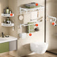 White Bathroom Accessory Set Contemporary Aluminum Bathroom Accessory Kit with Towel Bar 6-Piece Set (Row Hook) Clearhalo 'Bathroom Hardware Sets' 'Bathroom Hardware' 'Bathroom Remodel & Bathroom Fixtures' 'bathroom_hardware_sets' 'Home Improvement' 'home_improvement' 'home_improvement_bathroom_hardware_sets' 6648999