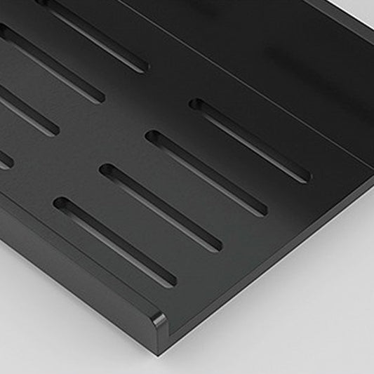 2-Piece Modern Style Bathroom Hardware Set Bath Shelf in Aluminum Clearhalo 'Bathroom Hardware Sets' 'Bathroom Hardware' 'Bathroom Remodel & Bathroom Fixtures' 'bathroom_hardware_sets' 'Home Improvement' 'home_improvement' 'home_improvement_bathroom_hardware_sets' 6649057