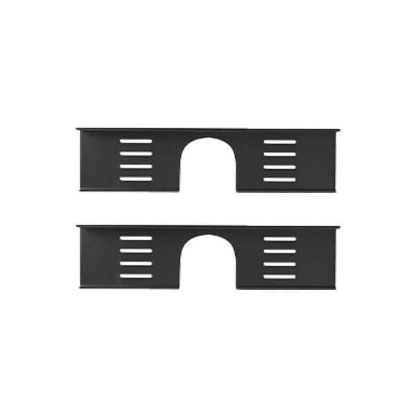 2-Piece Modern Style Bathroom Hardware Set Bath Shelf in Aluminum 16" Black 2 Piece Set Clearhalo 'Bathroom Hardware Sets' 'Bathroom Hardware' 'Bathroom Remodel & Bathroom Fixtures' 'bathroom_hardware_sets' 'Home Improvement' 'home_improvement' 'home_improvement_bathroom_hardware_sets' 6649070