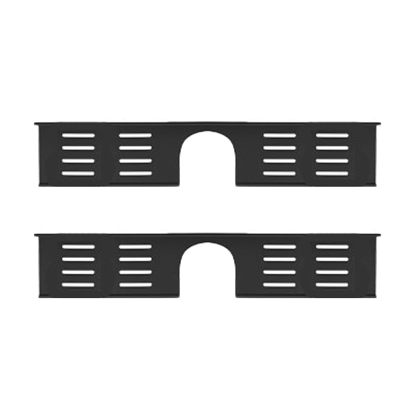 2-Piece Modern Style Bathroom Hardware Set Bath Shelf in Aluminum 20" Black 2 Piece Set Clearhalo 'Bathroom Hardware Sets' 'Bathroom Hardware' 'Bathroom Remodel & Bathroom Fixtures' 'bathroom_hardware_sets' 'Home Improvement' 'home_improvement' 'home_improvement_bathroom_hardware_sets' 6649073