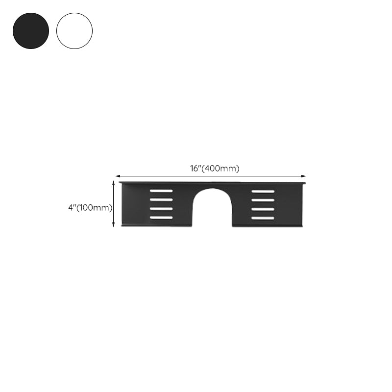 2-Piece Modern Style Bathroom Hardware Set Bath Shelf in Aluminum Clearhalo 'Bathroom Hardware Sets' 'Bathroom Hardware' 'Bathroom Remodel & Bathroom Fixtures' 'bathroom_hardware_sets' 'Home Improvement' 'home_improvement' 'home_improvement_bathroom_hardware_sets' 6649082