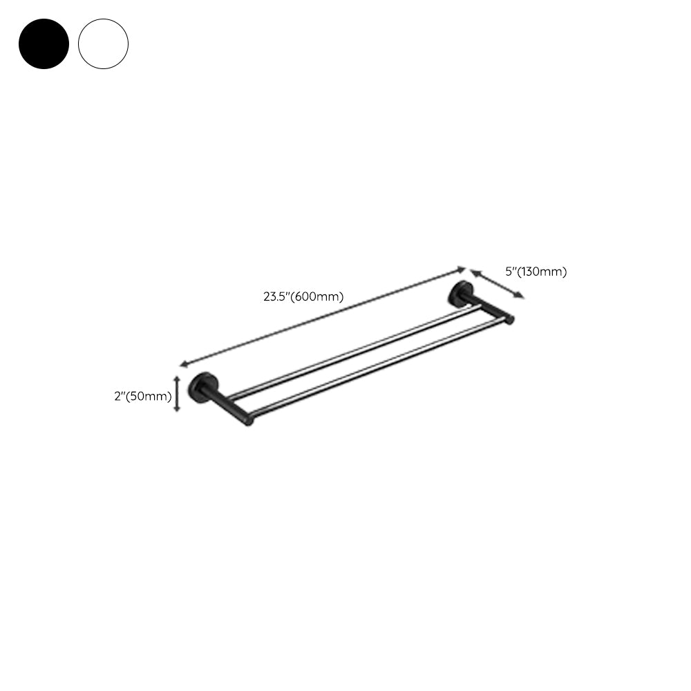 Traditional Stainless Steel Bath Hardware Set Bathroom Accessory Kit Clearhalo 'Bathroom Hardware Sets' 'Bathroom Hardware' 'Bathroom Remodel & Bathroom Fixtures' 'bathroom_hardware_sets' 'Home Improvement' 'home_improvement' 'home_improvement_bathroom_hardware_sets' 6649190