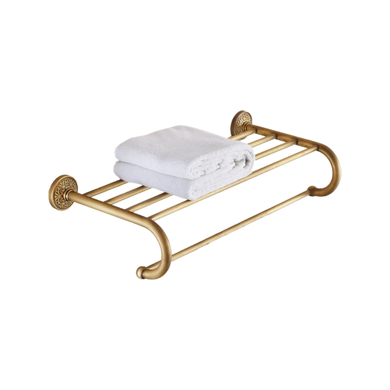 Traditional Bathroom Accessory Kit Gold Paper Holder Bathroom Set Towel Rack Clearhalo 'Bathroom Hardware Sets' 'Bathroom Hardware' 'Bathroom Remodel & Bathroom Fixtures' 'bathroom_hardware_sets' 'Home Improvement' 'home_improvement' 'home_improvement_bathroom_hardware_sets' 6649208