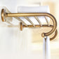 Traditional Bathroom Accessory Kit Gold Paper Holder Bathroom Set Clearhalo 'Bathroom Hardware Sets' 'Bathroom Hardware' 'Bathroom Remodel & Bathroom Fixtures' 'bathroom_hardware_sets' 'Home Improvement' 'home_improvement' 'home_improvement_bathroom_hardware_sets' 6649225