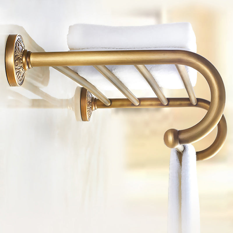 Traditional Bathroom Accessory Kit Gold Paper Holder Bathroom Set Clearhalo 'Bathroom Hardware Sets' 'Bathroom Hardware' 'Bathroom Remodel & Bathroom Fixtures' 'bathroom_hardware_sets' 'Home Improvement' 'home_improvement' 'home_improvement_bathroom_hardware_sets' 6649225