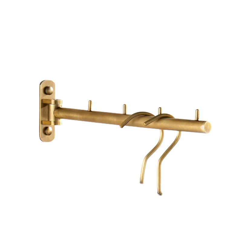 Traditional Bathroom Accessory Kit Gold Paper Holder Bathroom Set Clothes Rail Clearhalo 'Bathroom Hardware Sets' 'Bathroom Hardware' 'Bathroom Remodel & Bathroom Fixtures' 'bathroom_hardware_sets' 'Home Improvement' 'home_improvement' 'home_improvement_bathroom_hardware_sets' 6649239