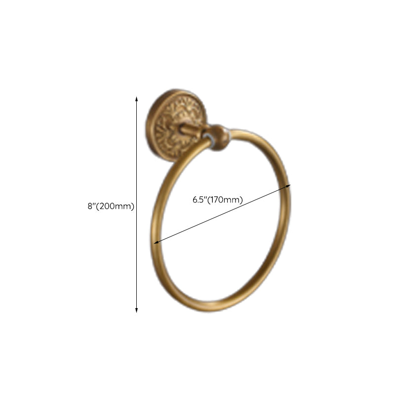 Traditional Bathroom Accessory Kit Gold Paper Holder Bathroom Set Clearhalo 'Bathroom Hardware Sets' 'Bathroom Hardware' 'Bathroom Remodel & Bathroom Fixtures' 'bathroom_hardware_sets' 'Home Improvement' 'home_improvement' 'home_improvement_bathroom_hardware_sets' 6649242