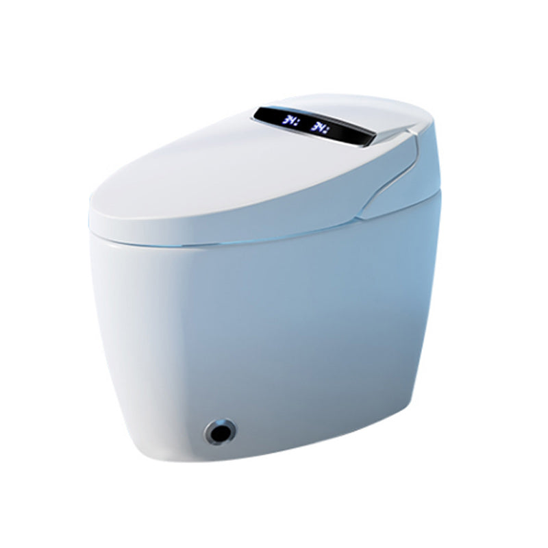 Heated Seat Floor Standing Bidet in White Ceramic Foot Sensor Bidets Clearhalo 'Bathroom Remodel & Bathroom Fixtures' 'Bidets' 'Home Improvement' 'home_improvement' 'home_improvement_bidets' 'Toilets & Bidets' 6651613