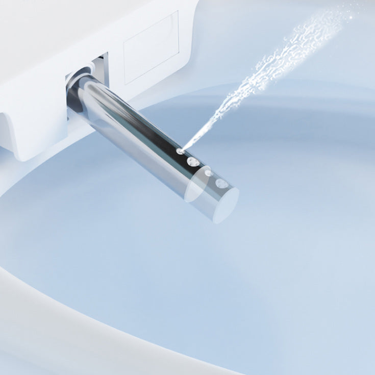 Heated Seat Floor Standing Bidet in White Ceramic Foot Sensor Bidets Clearhalo 'Bathroom Remodel & Bathroom Fixtures' 'Bidets' 'Home Improvement' 'home_improvement' 'home_improvement_bidets' 'Toilets & Bidets' 6651620