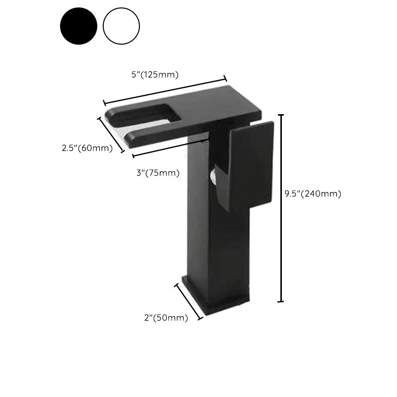 1-Handle Basin Lavatory Faucet 1-Hole Widespread Bathroom Vessel Faucet with LED Lighting Clearhalo 'Bathroom Remodel & Bathroom Fixtures' 'Bathroom Sink Faucets' 'Bathroom Sinks & Faucet Components' 'bathroom_sink_faucets' 'Home Improvement' 'home_improvement' 'home_improvement_bathroom_sink_faucets' 6658547