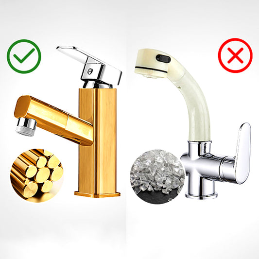 Light Luxury Bathroom Faucet Lever Handle Vessel Faucet with Swivel Spout Clearhalo 'Bathroom Remodel & Bathroom Fixtures' 'Bathroom Sink Faucets' 'Bathroom Sinks & Faucet Components' 'bathroom_sink_faucets' 'Home Improvement' 'home_improvement' 'home_improvement_bathroom_sink_faucets' 6658564
