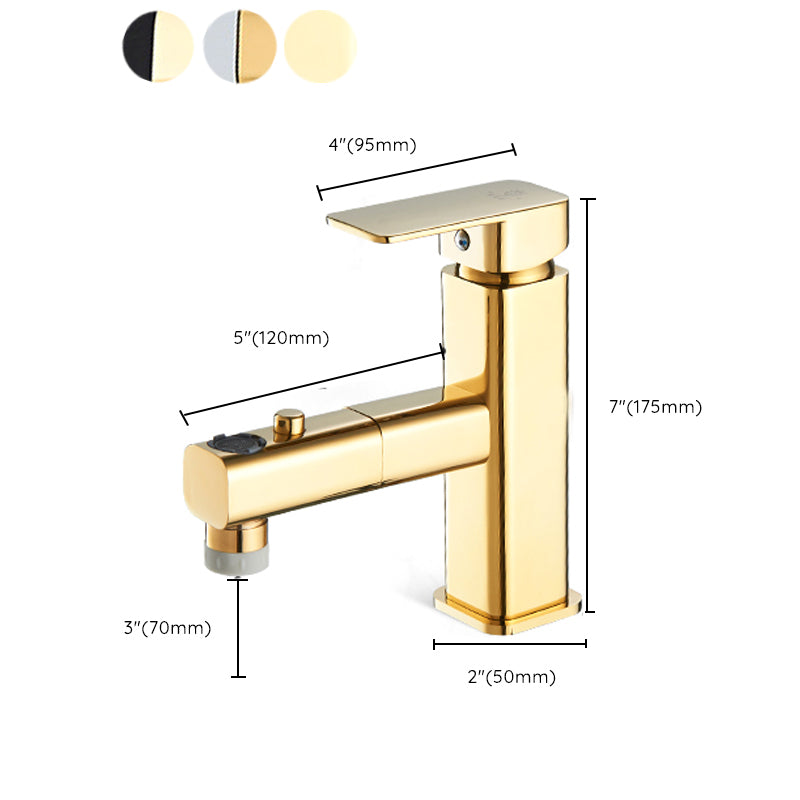 Light Luxury Bathroom Faucet Lever Handle Vessel Faucet with Swivel Spout Clearhalo 'Bathroom Remodel & Bathroom Fixtures' 'Bathroom Sink Faucets' 'Bathroom Sinks & Faucet Components' 'bathroom_sink_faucets' 'Home Improvement' 'home_improvement' 'home_improvement_bathroom_sink_faucets' 6658566