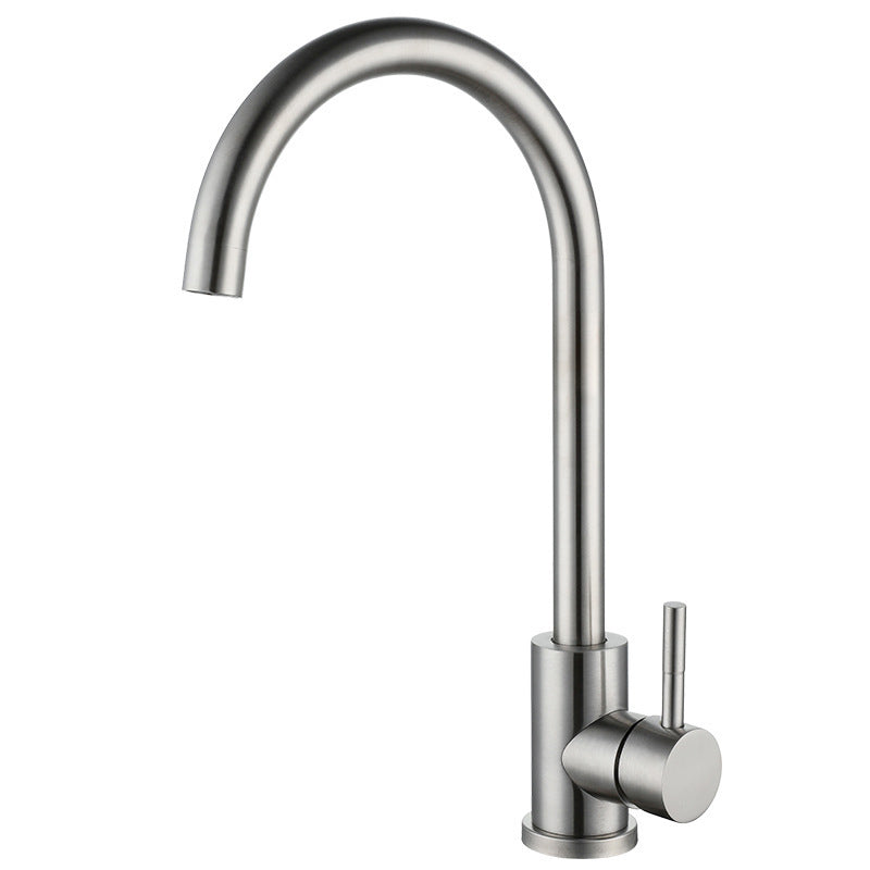 Modern Faucets 1-Handle 1-Hole Single Level Low Profile Copper Bar Faucet Grey 14.1" Clearhalo 'Home Improvement' 'home_improvement' 'home_improvement_kitchen_faucets' 'Kitchen Faucets' 'Kitchen Remodel & Kitchen Fixtures' 'Kitchen Sinks & Faucet Components' 'kitchen_faucets' 6658644
