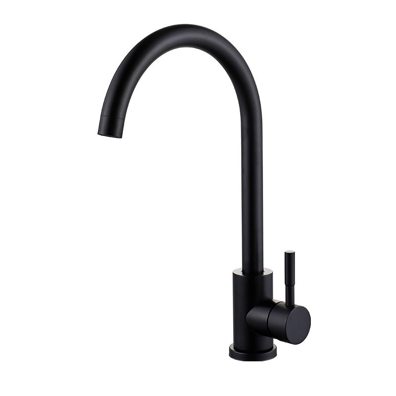 Modern Faucets 1-Handle 1-Hole Single Level Low Profile Copper Bar Faucet Black 14.1" Supply Lines Not Included Clearhalo 'Home Improvement' 'home_improvement' 'home_improvement_kitchen_faucets' 'Kitchen Faucets' 'Kitchen Remodel & Kitchen Fixtures' 'Kitchen Sinks & Faucet Components' 'kitchen_faucets' 6658649