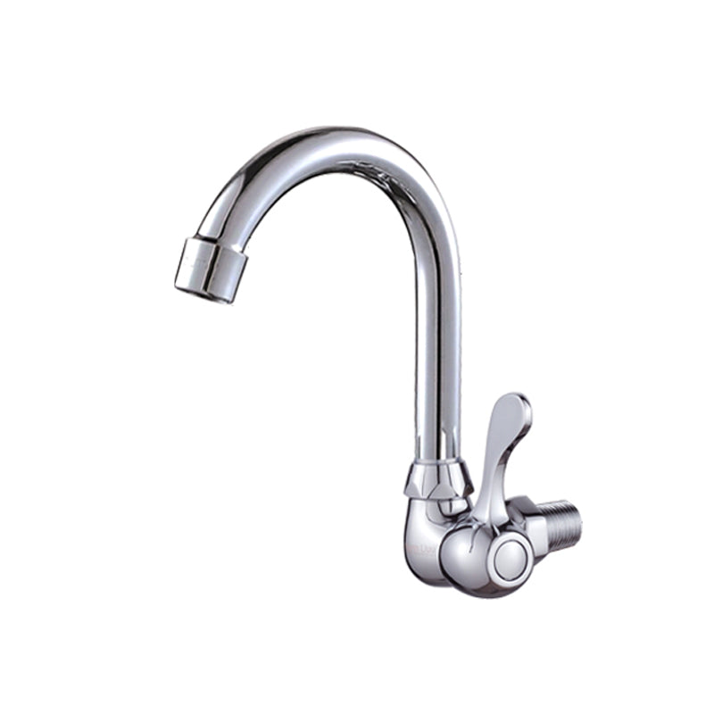 Contemporary One Handle Kitchen Faucet High Arch Water Filler in Chrome 7.5" Clearhalo 'Home Improvement' 'home_improvement' 'home_improvement_kitchen_faucets' 'Kitchen Faucets' 'Kitchen Remodel & Kitchen Fixtures' 'Kitchen Sinks & Faucet Components' 'kitchen_faucets' 6658665