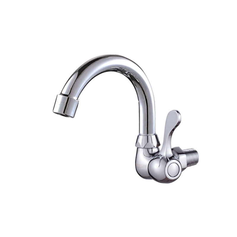 Contemporary One Handle Kitchen Faucet High Arch Water Filler in Chrome 5.5" Clearhalo 'Home Improvement' 'home_improvement' 'home_improvement_kitchen_faucets' 'Kitchen Faucets' 'Kitchen Remodel & Kitchen Fixtures' 'Kitchen Sinks & Faucet Components' 'kitchen_faucets' 6658667