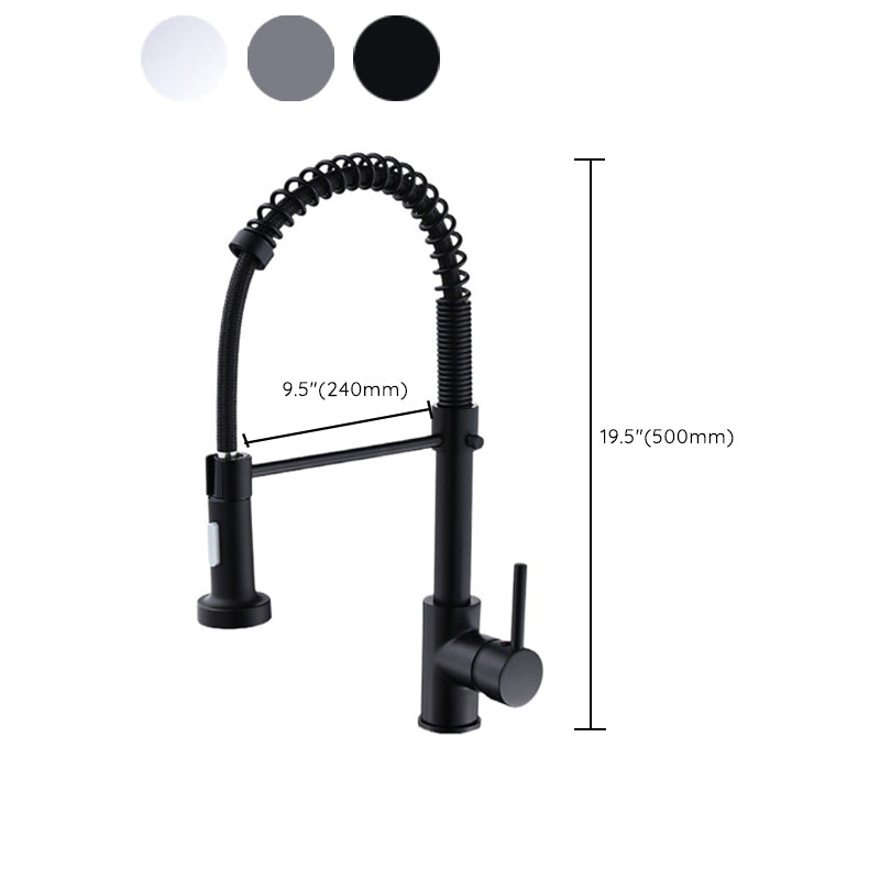 Modern Kitchen Faucet Brass Lever Handles Pre-Rinse High-Arc Kitchen Faucet Clearhalo 'Home Improvement' 'home_improvement' 'home_improvement_kitchen_faucets' 'Kitchen Faucets' 'Kitchen Remodel & Kitchen Fixtures' 'Kitchen Sinks & Faucet Components' 'kitchen_faucets' 6658701