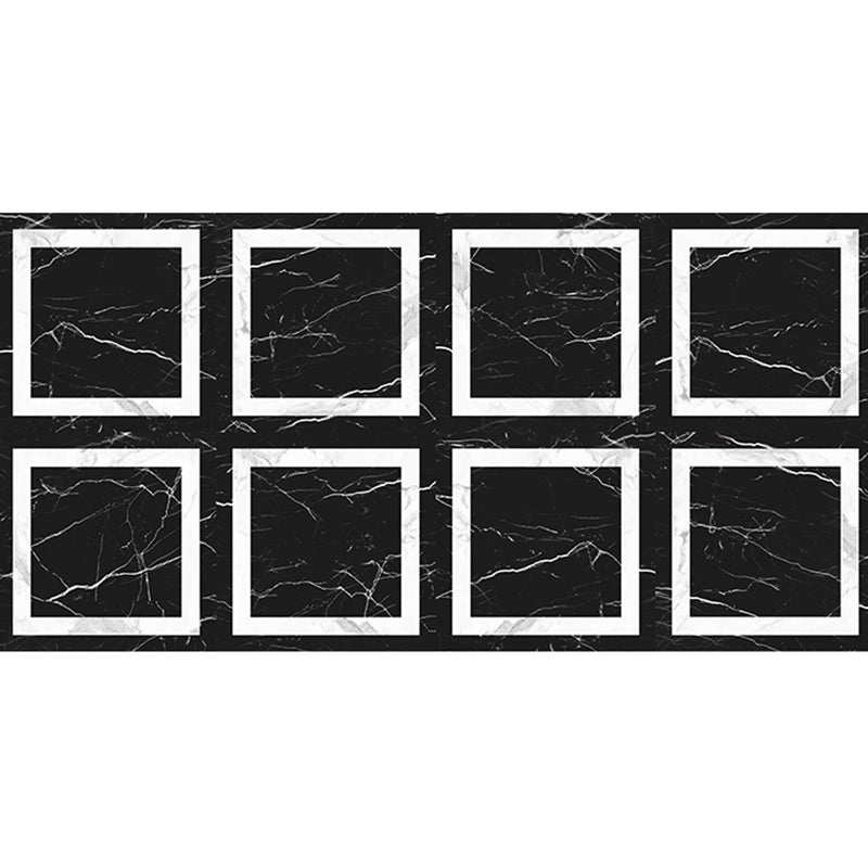 Peel and Stick Vinyl Flooring Matte Vinyl Flooring with Square Edge Black Plaid Clearhalo 'Flooring 'Home Improvement' 'home_improvement' 'home_improvement_vinyl_flooring' 'Vinyl Flooring' 'vinyl_flooring' Walls and Ceiling' 6658850