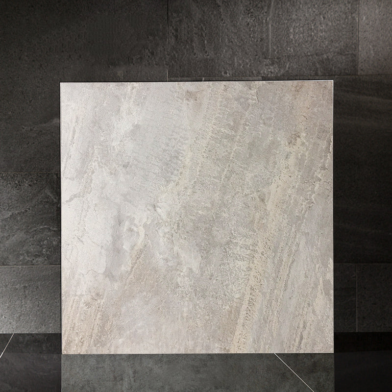 Square PVC Flooring Peel & Stick Stone Design Vinyl Flooring for Living Room Cream Gray Clearhalo 'Flooring 'Home Improvement' 'home_improvement' 'home_improvement_vinyl_flooring' 'Vinyl Flooring' 'vinyl_flooring' Walls and Ceiling' 6658915