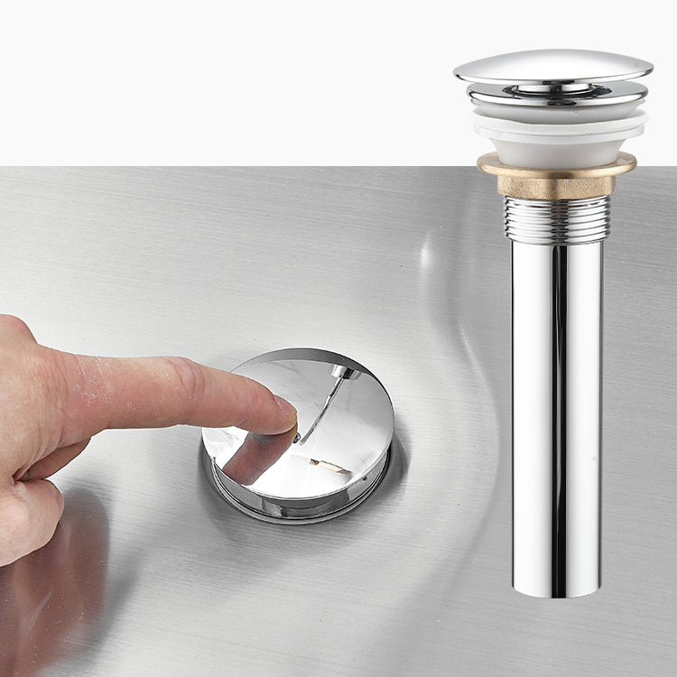 Modern Style Bathroom Sink Stainless Steel Noise-cancelling Design Bathroom Sink Clearhalo 'Bathroom Remodel & Bathroom Fixtures' 'Bathroom Sinks & Faucet Components' 'Bathroom Sinks' 'bathroom_sink' 'Home Improvement' 'home_improvement' 'home_improvement_bathroom_sink' 6658999