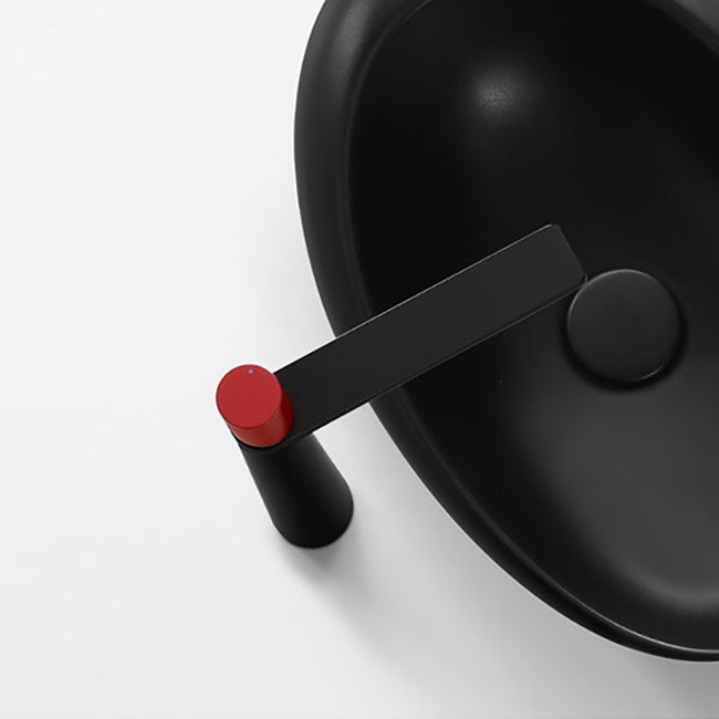 Modern Vessel Bathroom Sink Porcelain Oval Shut-Off Valve Included Vessel Clearhalo 'Bathroom Remodel & Bathroom Fixtures' 'Bathroom Sinks & Faucet Components' 'Bathroom Sinks' 'bathroom_sink' 'Home Improvement' 'home_improvement' 'home_improvement_bathroom_sink' 6659071