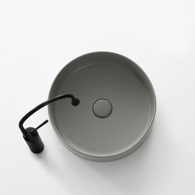 Porcelain Green and Grey Trough Bathroom Sink Modern Trough Bathroom Sink Clearhalo 'Bathroom Remodel & Bathroom Fixtures' 'Bathroom Sinks & Faucet Components' 'Bathroom Sinks' 'bathroom_sink' 'Home Improvement' 'home_improvement' 'home_improvement_bathroom_sink' 6659092