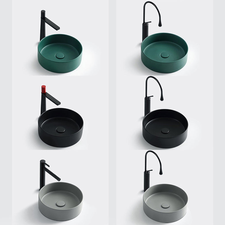 Porcelain Green and Grey Trough Bathroom Sink Modern Trough Bathroom Sink Clearhalo 'Bathroom Remodel & Bathroom Fixtures' 'Bathroom Sinks & Faucet Components' 'Bathroom Sinks' 'bathroom_sink' 'Home Improvement' 'home_improvement' 'home_improvement_bathroom_sink' 6659102