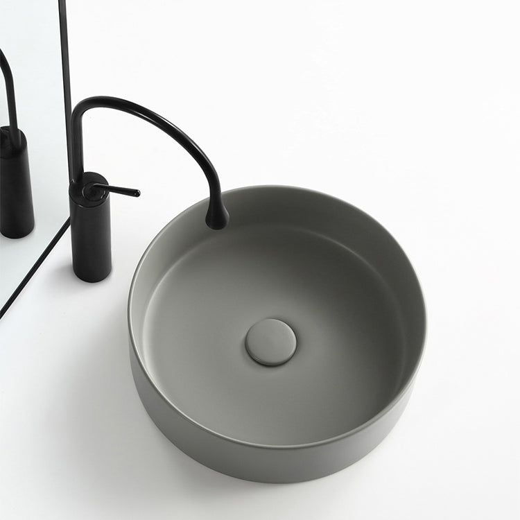 Porcelain Green and Grey Trough Bathroom Sink Modern Trough Bathroom Sink Clearhalo 'Bathroom Remodel & Bathroom Fixtures' 'Bathroom Sinks & Faucet Components' 'Bathroom Sinks' 'bathroom_sink' 'Home Improvement' 'home_improvement' 'home_improvement_bathroom_sink' 6659111