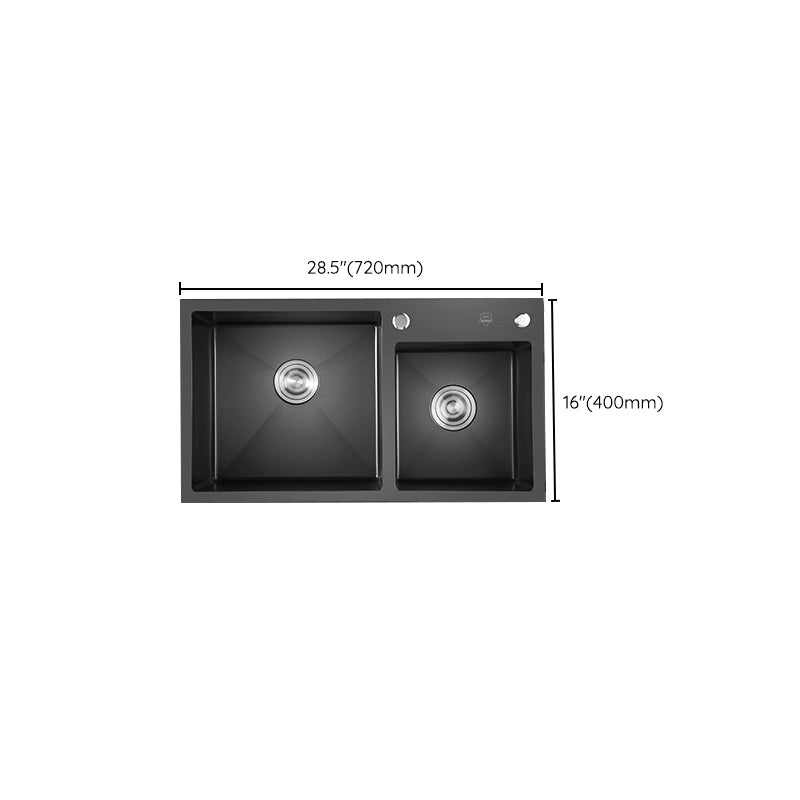 Modern Style Kitchen Sink Stainless Steel Rectangle Dirt Resistant Drop-In Kitchen Sink Clearhalo 'Home Improvement' 'home_improvement' 'home_improvement_kitchen_sinks' 'Kitchen Remodel & Kitchen Fixtures' 'Kitchen Sinks & Faucet Components' 'Kitchen Sinks' 'kitchen_sinks' 6659262