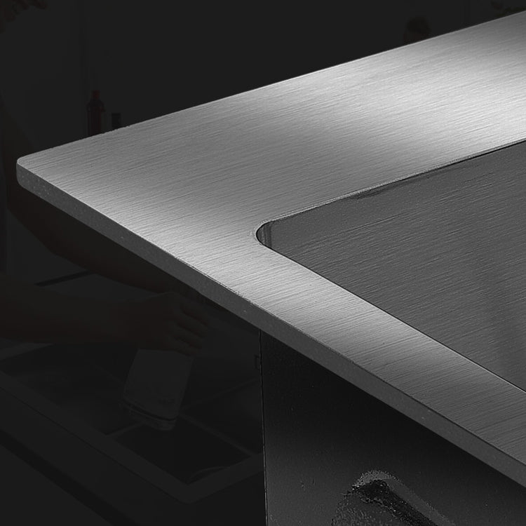 Modern Style Kitchen Sink Stainless Steel Drop-In Kitchen Double Sink Clearhalo 'Home Improvement' 'home_improvement' 'home_improvement_kitchen_sinks' 'Kitchen Remodel & Kitchen Fixtures' 'Kitchen Sinks & Faucet Components' 'Kitchen Sinks' 'kitchen_sinks' 6659273