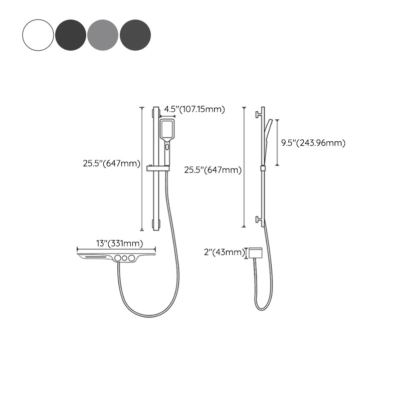 Wall Mounted Metal Bathroom Faucet Low Arc Waterfall Tub Filler Clearhalo 'Bathroom Remodel & Bathroom Fixtures' 'Bathtub Faucets' 'bathtub_faucets' 'Home Improvement' 'home_improvement' 'home_improvement_bathtub_faucets' 6659498