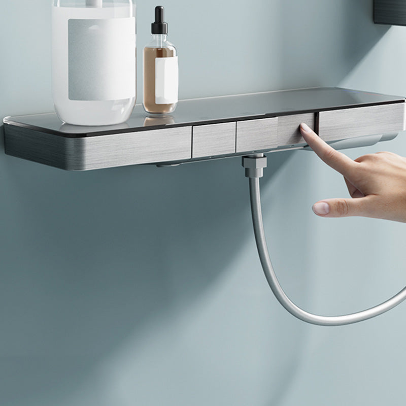 Contemporary Shower Set Handheld Shower Head Wall Mounted Shower System Clearhalo 'Bathroom Remodel & Bathroom Fixtures' 'Home Improvement' 'home_improvement' 'home_improvement_shower_faucets' 'Shower Faucets & Systems' 'shower_faucets' 'Showers & Bathtubs Plumbing' 'Showers & Bathtubs' 6659841