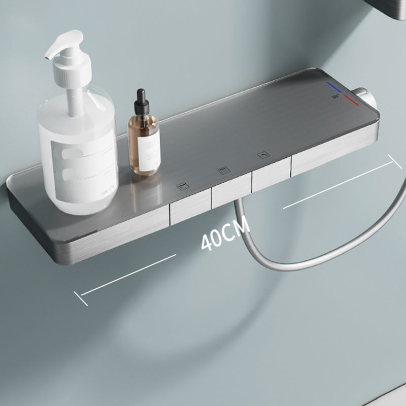 Contemporary Shower Set Handheld Shower Head Wall Mounted Shower System Clearhalo 'Bathroom Remodel & Bathroom Fixtures' 'Home Improvement' 'home_improvement' 'home_improvement_shower_faucets' 'Shower Faucets & Systems' 'shower_faucets' 'Showers & Bathtubs Plumbing' 'Showers & Bathtubs' 6659842